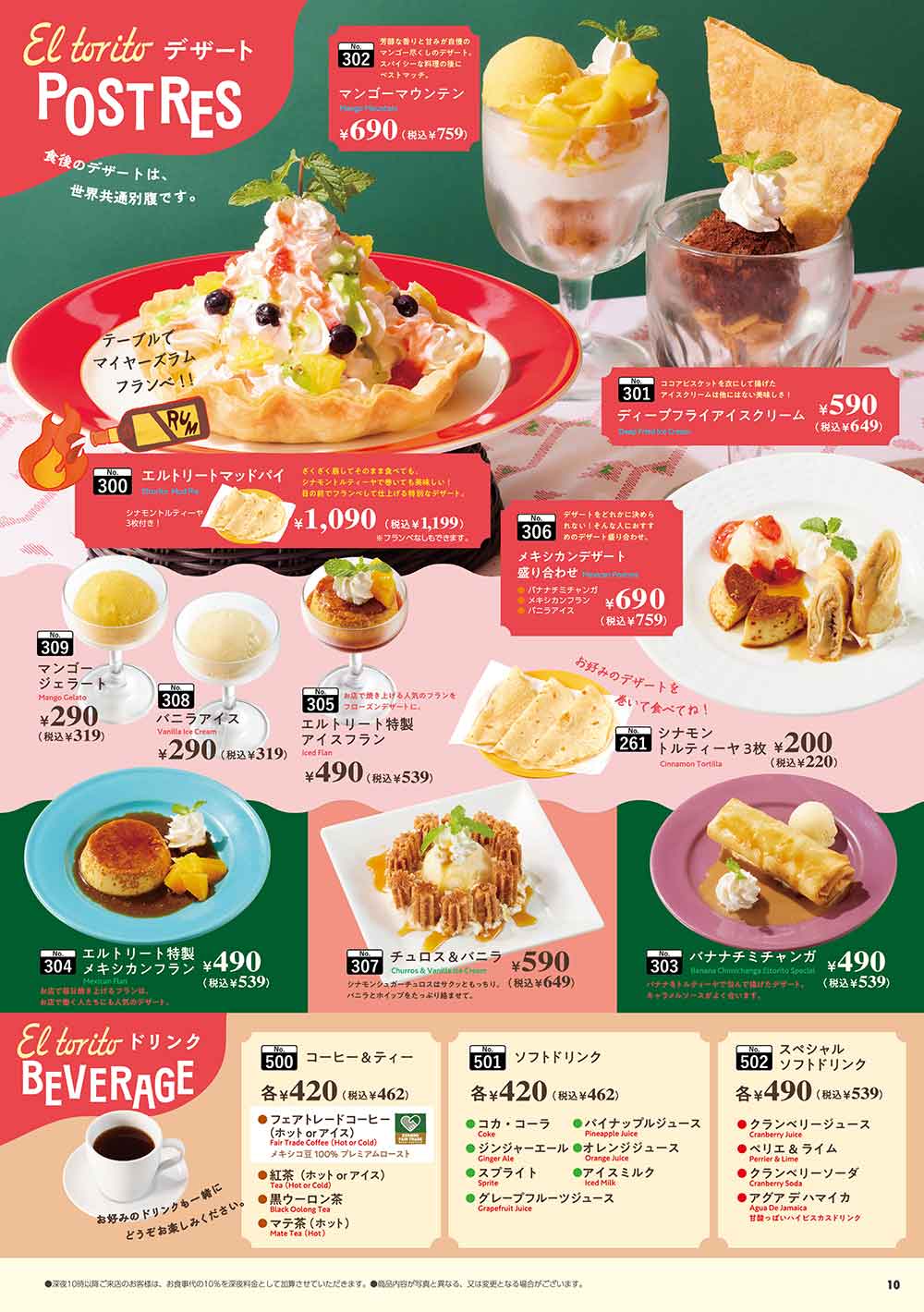 グランドメニュー